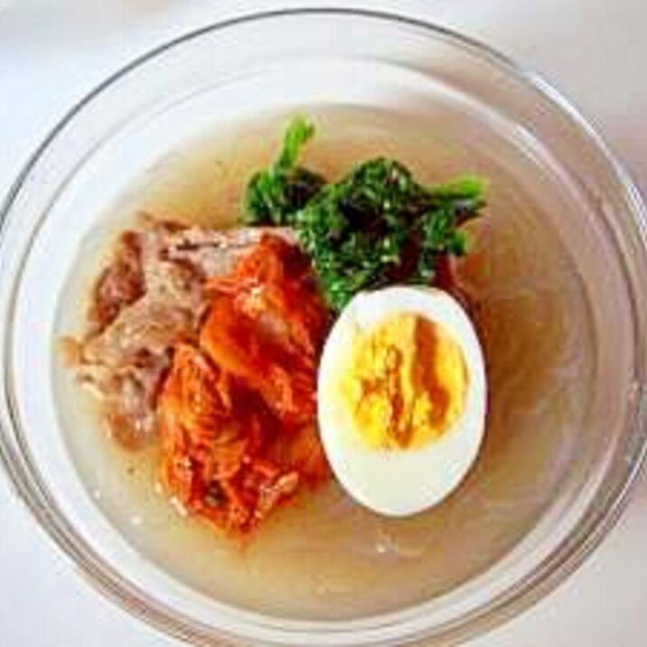 なちゃって冷麺、菜の花のせ